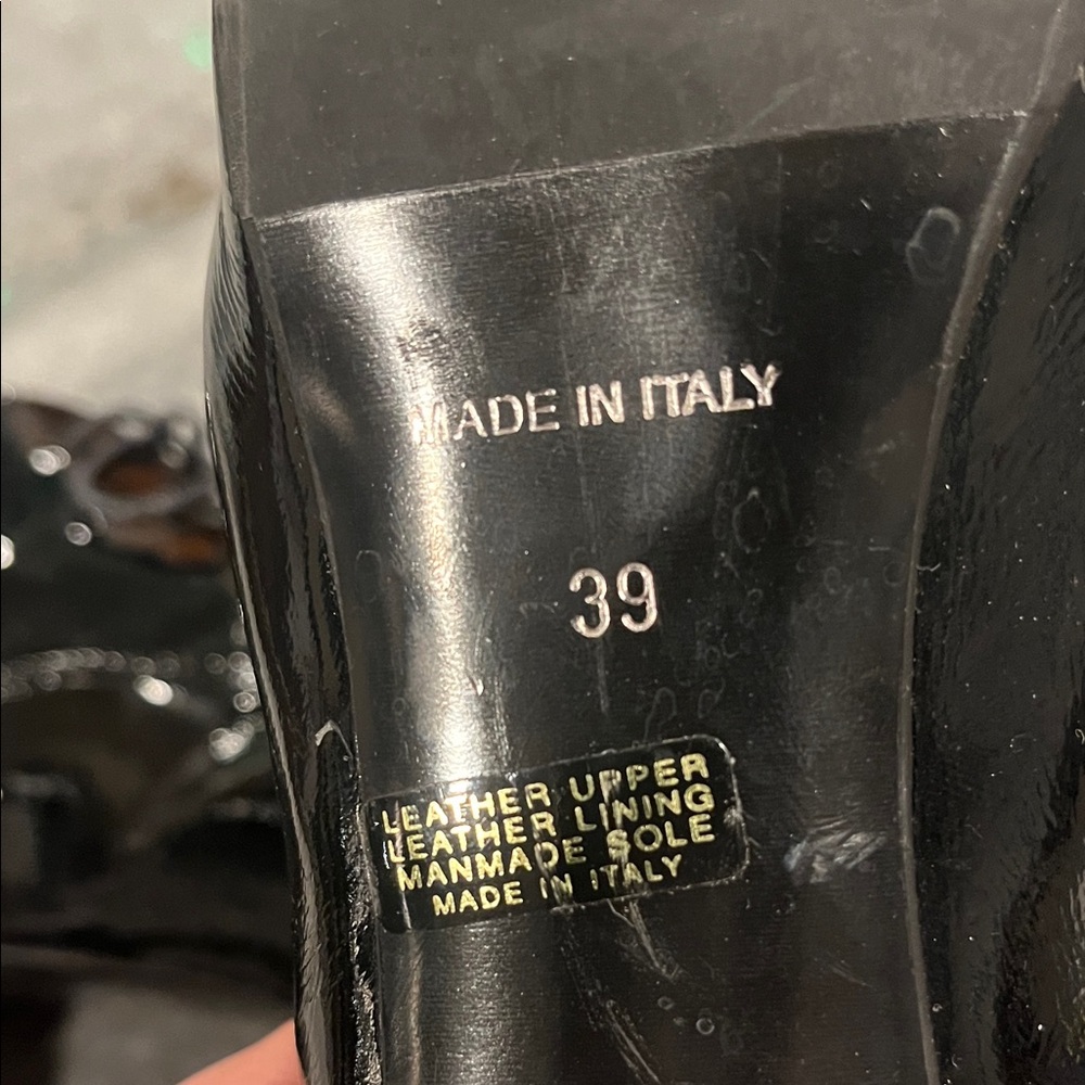 Merlin Black Patent Leather Ankle Boots - Picture 8 of 8